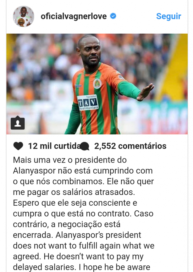 Vagner Love - Esse � o momento?