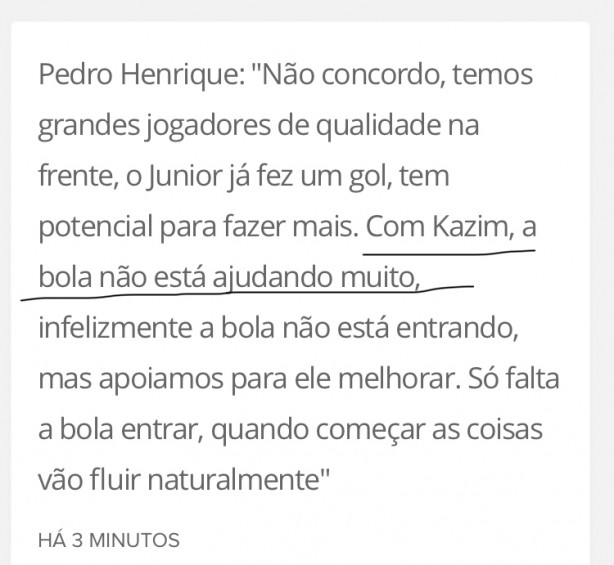 Pedro Henrique descobriu o problema do Kazim