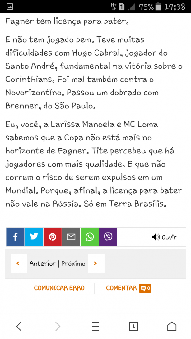 E muito mimimi