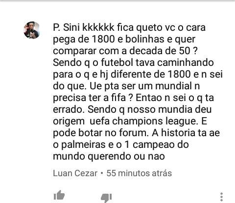 Palmeirense n�o cansa de passar vergonha