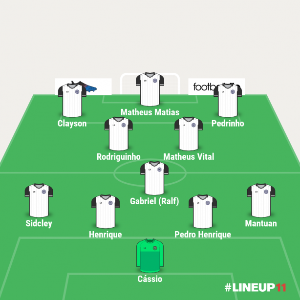 Time titular para o jogo de volta