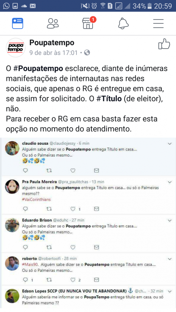 Face do Poupatempo kkkkkkkk