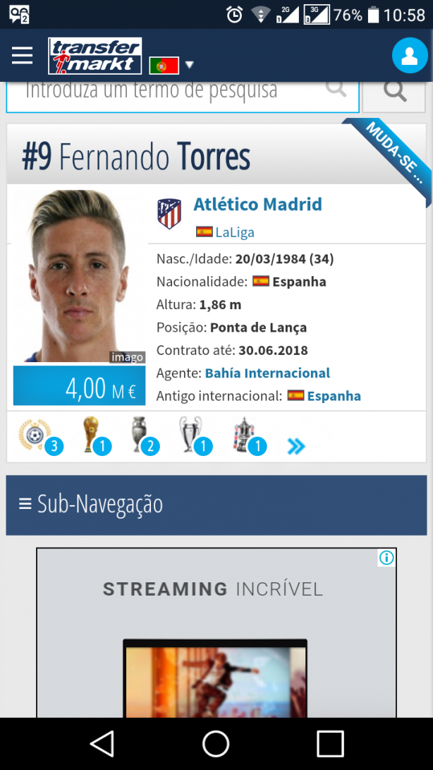 Fernando Torres um sonho POSSIVEL