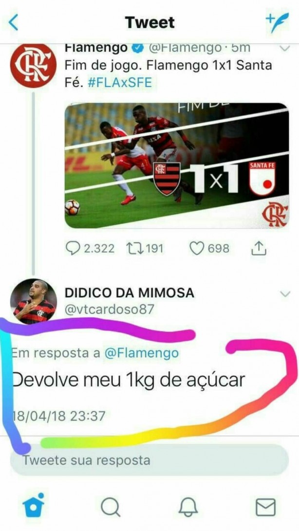 Torcida do Flamengo ficou s no cheirinho de novo