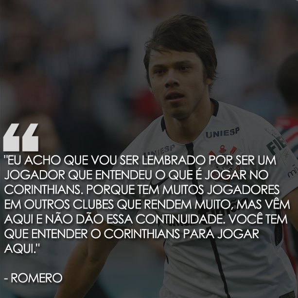 Romero diz como  jogar no Corinthians!
