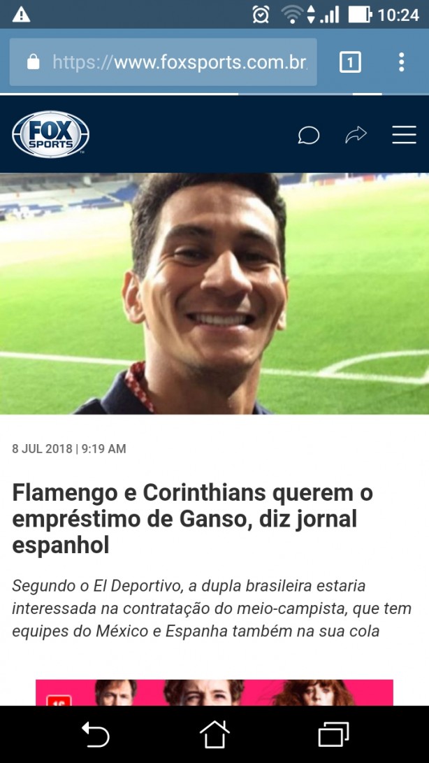 Corinthians est tentando o emprstimo de ganso
