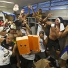 Jogadores do Corinthians danando Harlem Shake
