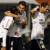 Jogadores do Corinthians rindo do timinho fraco do So Paulo