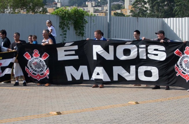 Apresentao de Mano Menezes no Corinthians
