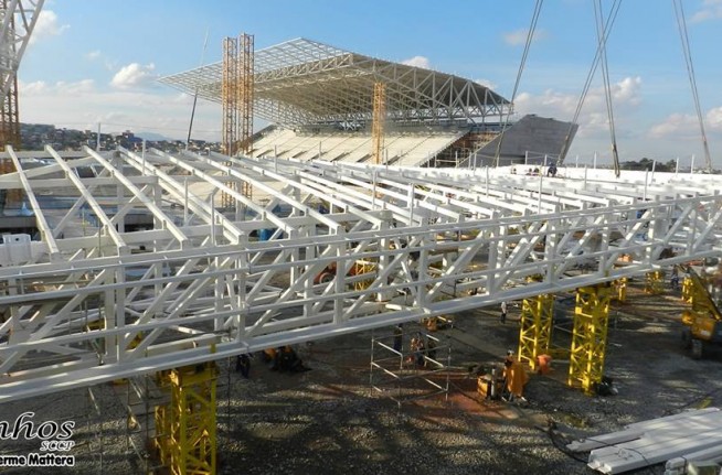 Arena Corinthians: obras adiantadas para receber os jogos da Copa do Mundo