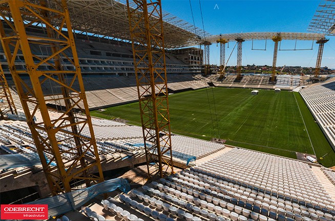 Odebrecht libera novas imagens da Arena Corinthians