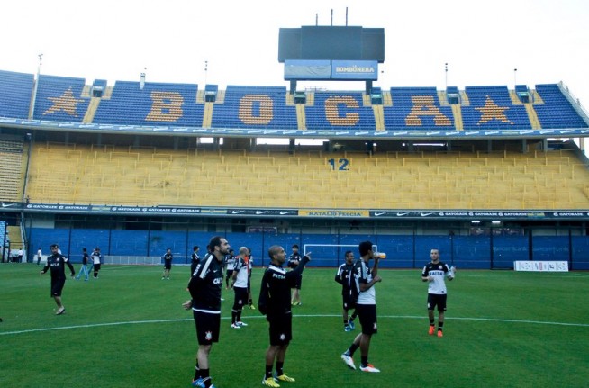 Treino do Corinthians no CT do Boca Juniors