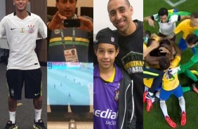 Neymar vestiu a camisa corinthiana antes da conquista do ouro olímpico