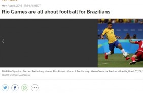 Notcia da Reuters destacou popularidade do Corinthians na Rio-2016