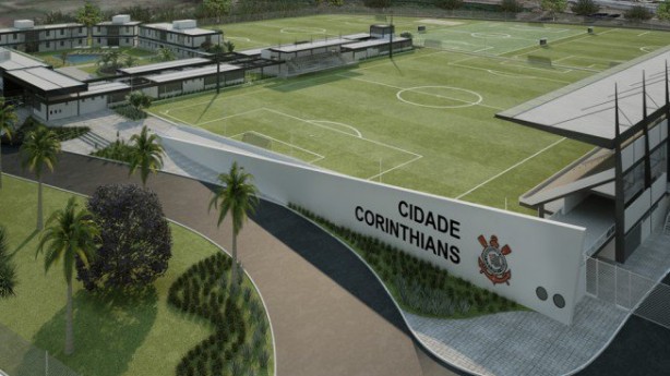 Antes de iniciar a construo do CT da base, Corinthians havia divulgado projeo