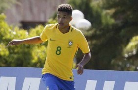 Vitinho marcou na vitria da Seleo Brasileira Sub-17 no torneio BRICS Cup U-17