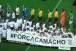 Minuto de silncio e faixa marcam homenagem do Corinthians a Camacho