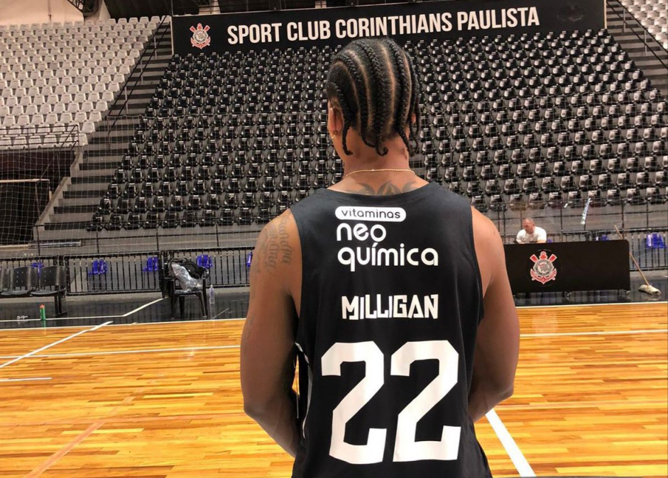 Milligan é o novo camisa 22 do basquete do Corinthians