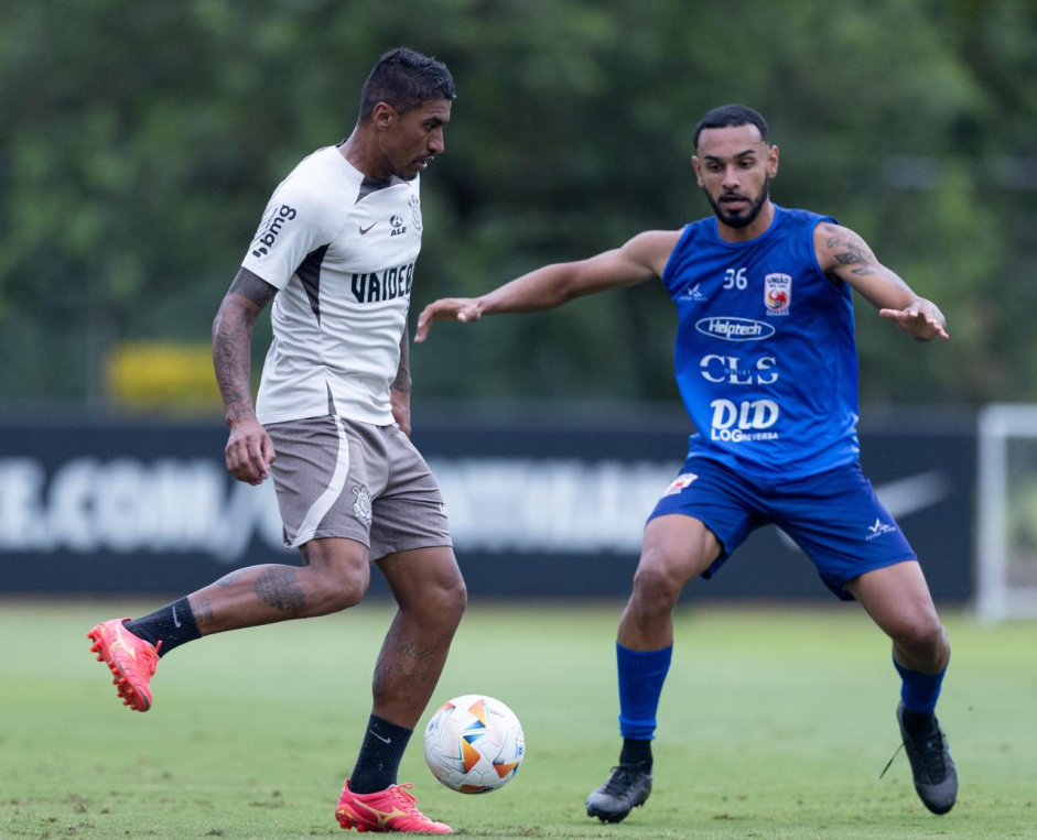 Corinthians participou de um jogo-treino contra o Unio So Joo