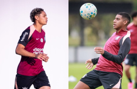 Dieguinho (esquerda) e Gui Neg�o (direita) ser�o titulares do Corinthians diante do Palmeiras pelo Brasileir�o Sub-20