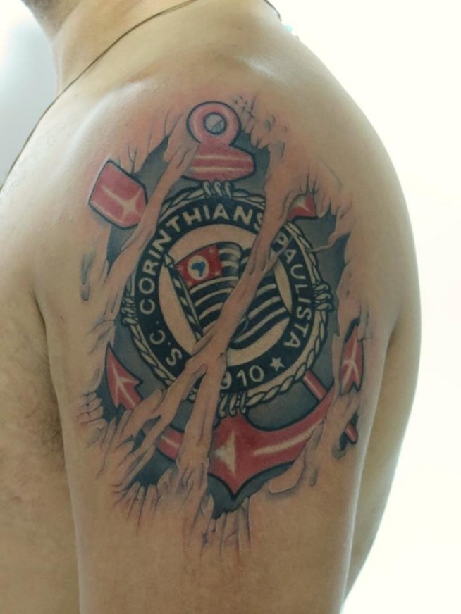 Tatuagem do Corinthians do Andre