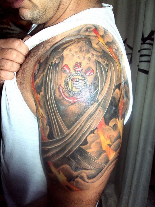 Tatuagem do Corinthians do Claudiomar