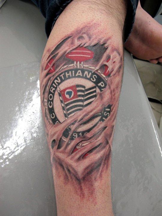 Tatuagem do Corinthians do Everton