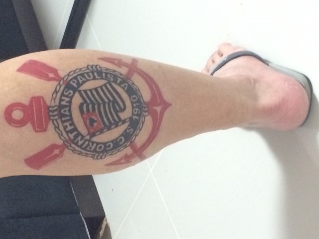 Tatuagem do Corinthians do Gustavo