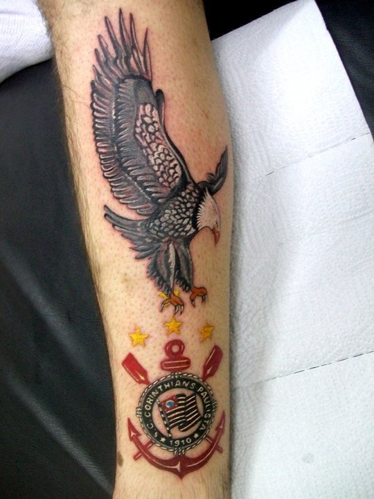 Tatuagem do Corinthians do Janderson