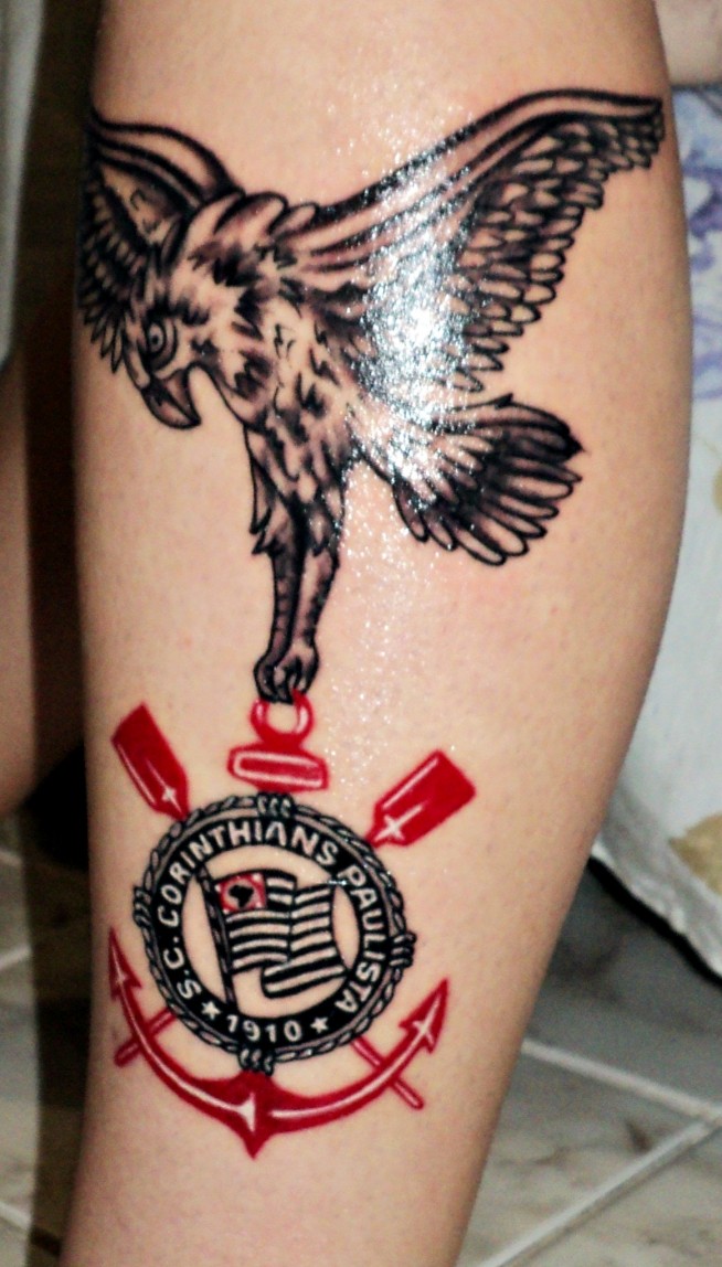 Tatuagem do Corinthians do Juninho
