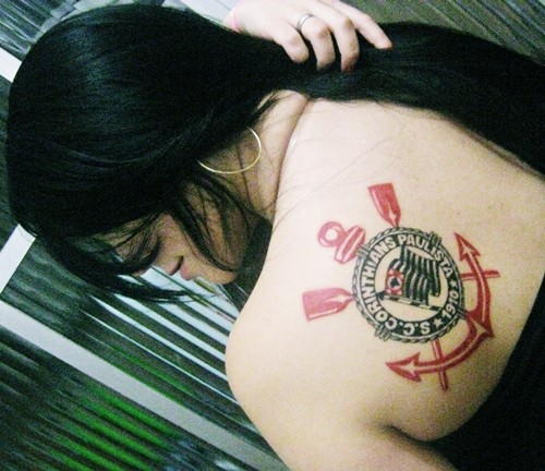 Tatuagem do Corinthians da Lgia