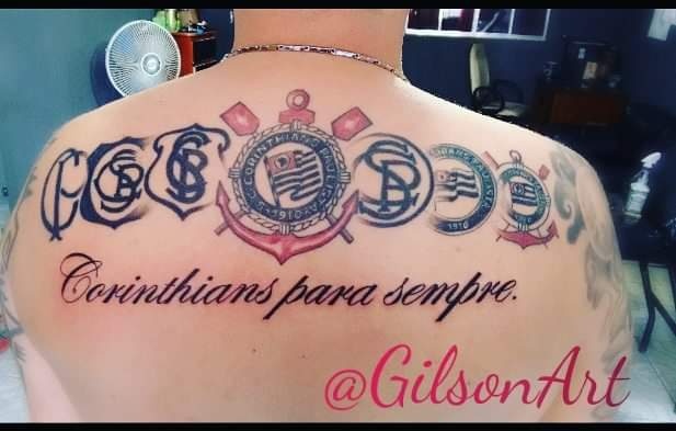 Tatuagem do Corinthians do sidney