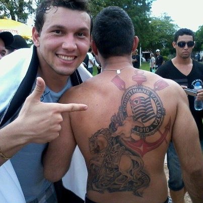 Tatuagem do Corinthians do TARCIO