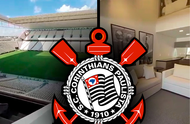 Estdio do Corinthians ganha hotel: tour num dos quartos com vista pro campo da Neo Qumica Arena