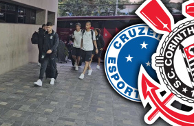 Desembarque do Corinthians em BH para duelo contra o Cruzeiro, pelo Brasileir�o