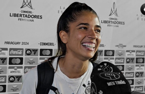 Eudmilla comenta sua fase artilheira no Corinthians pela Conmebol Libertadores Feminina 2024