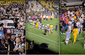 Que festa! Torcida do Corinthians d� show ap�s virada contra o Crici�ma