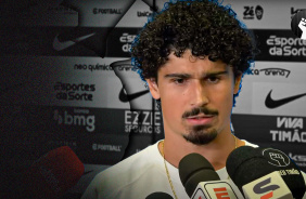 Andr� Ramalho cita briga por titularidade na zaga do Corinthians e elogia evolu��o do JP Tchoca