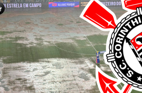 Olha como est� o gramado para Palmeiras x Corinthians no Allianz Parque