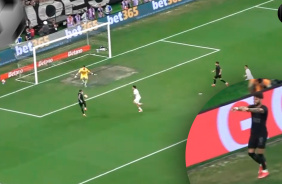Yuri Alberto amplia o placar contra o Santos pela 9� rodada do Campeonato Paulista 2025