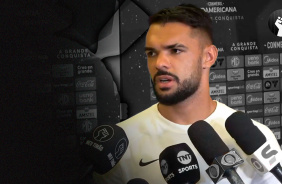 Raniele fala de sentimentos ap�s primeiro gol no Corinthians, desempenho do elenco e arbitragem