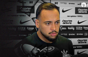 Maycon comenta p�nalti cobrado no lugar de Yuri Alberto e diz n�o pensar em renova��o no Corinthians