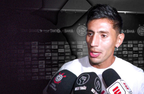 Primeiro gol com a camisa do Corinthians e dificuldade contra o Bahia: Zona mista Fabrizio Angileri