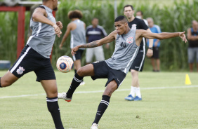 Rodrigo Varanda em treinamento do time Sub-20 do Corinthians